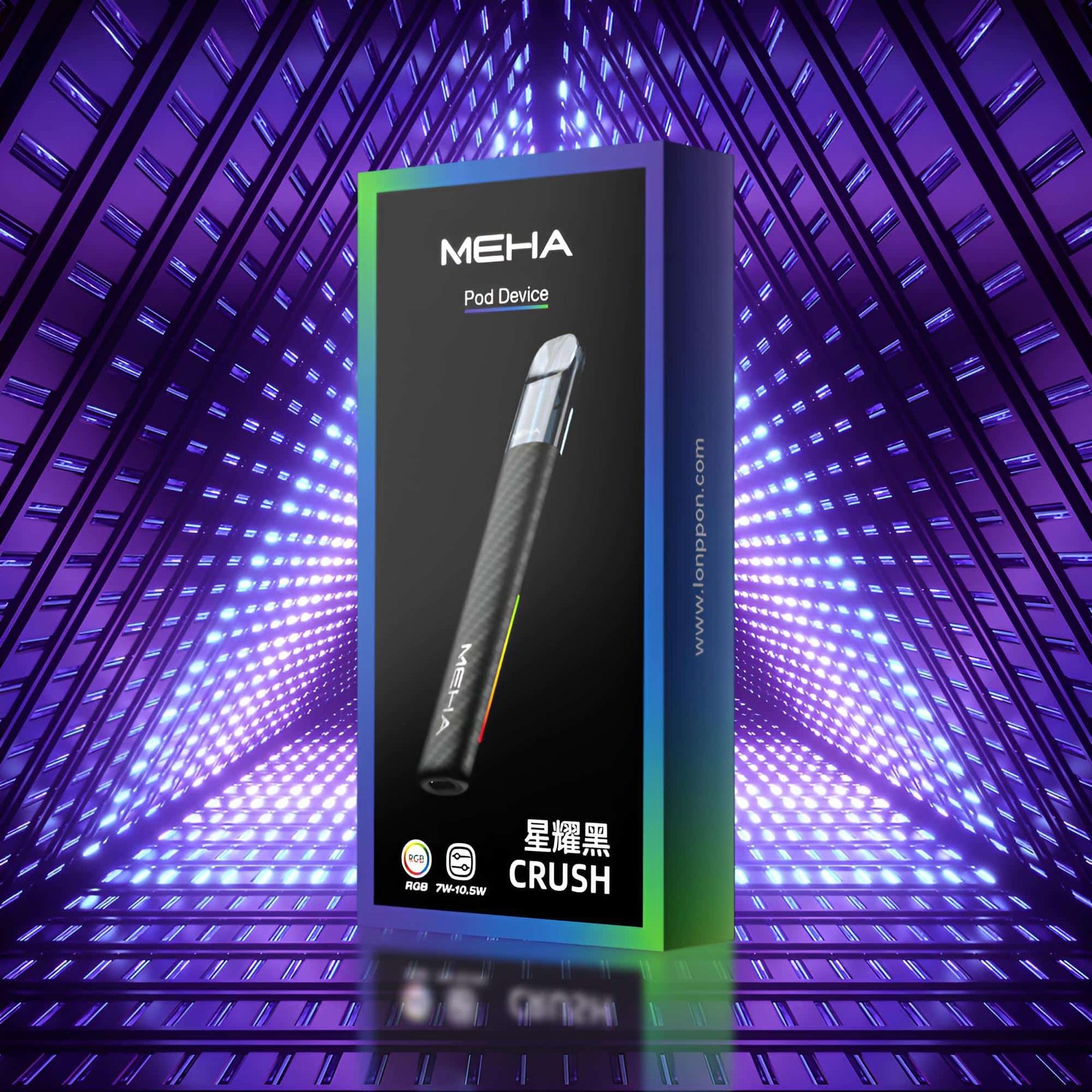 Meha Crush 五代主機|三檔功率調節・氛圍燈智能電子煙:圖片 3