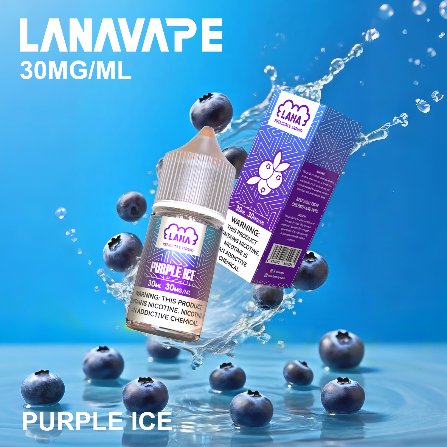 LANA 拉娜煙油 30ml 瓶裝煙油|30MG 冰感強勁・清涼口感升級:圖片 6