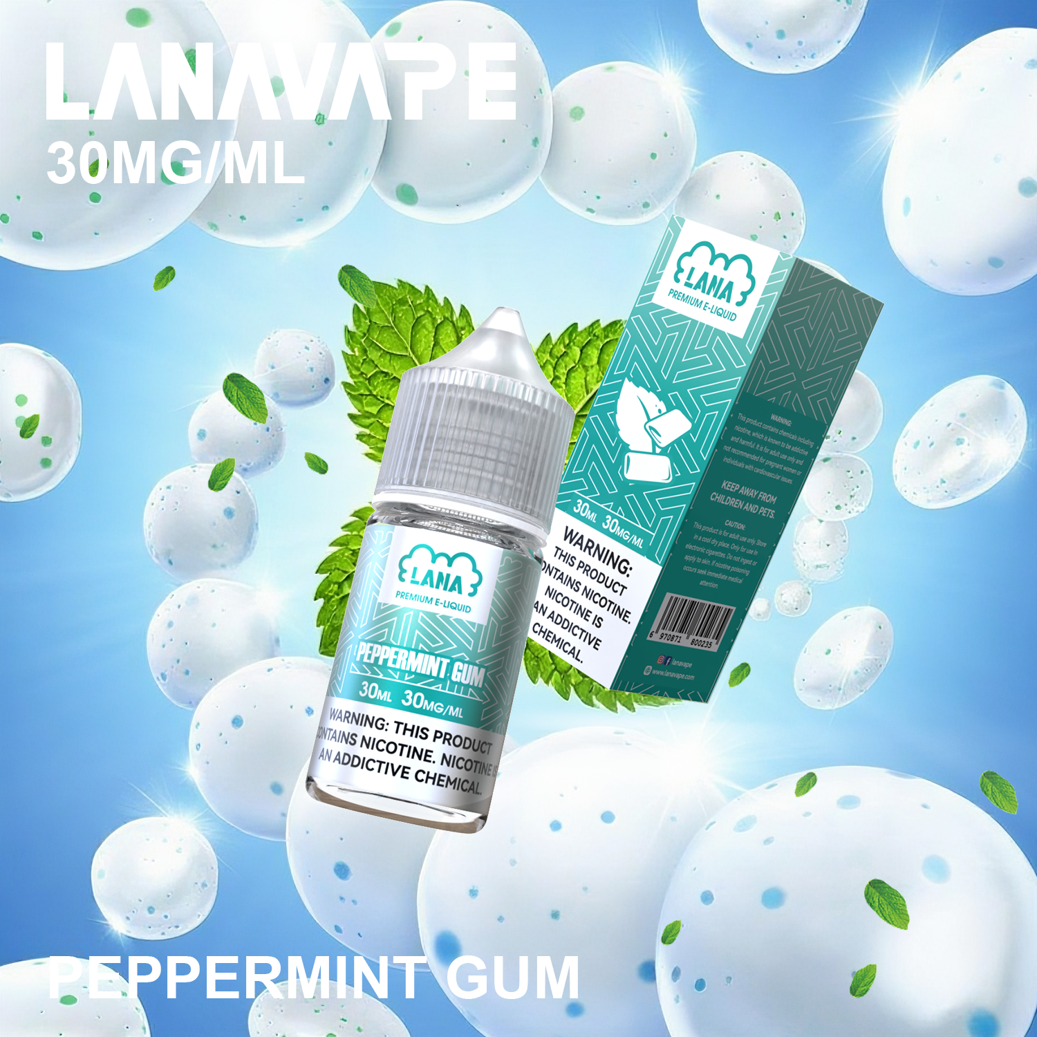 LANA 拉娜煙油 30ml 瓶裝煙油|30MG 冰感強勁・清涼口感升級:圖片 9