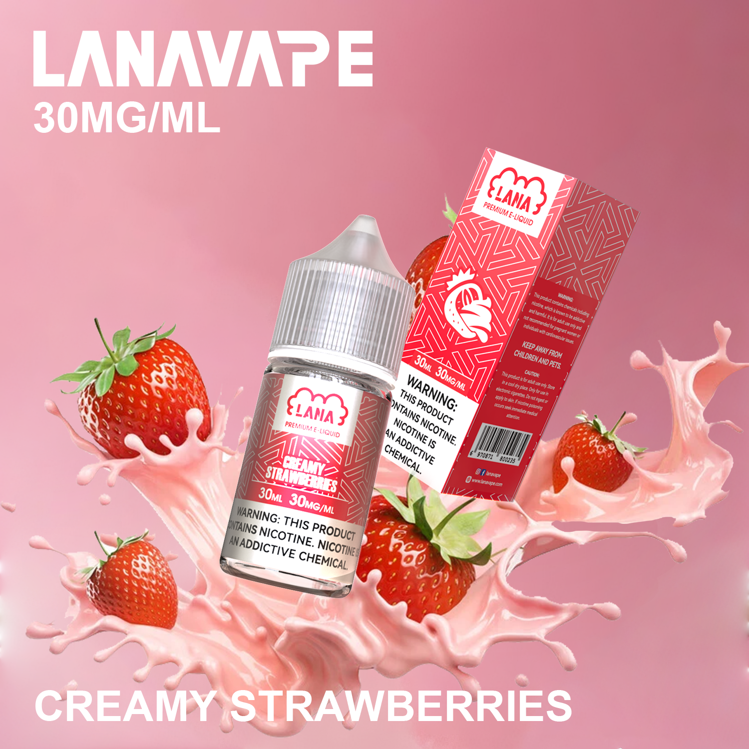 LANA 拉娜煙油 30ml 瓶裝煙油|30MG 冰感強勁・清涼口感升級:圖片 3